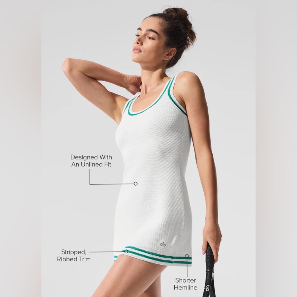 Alo tennis club sweater knit dress - Picture 2 of 6